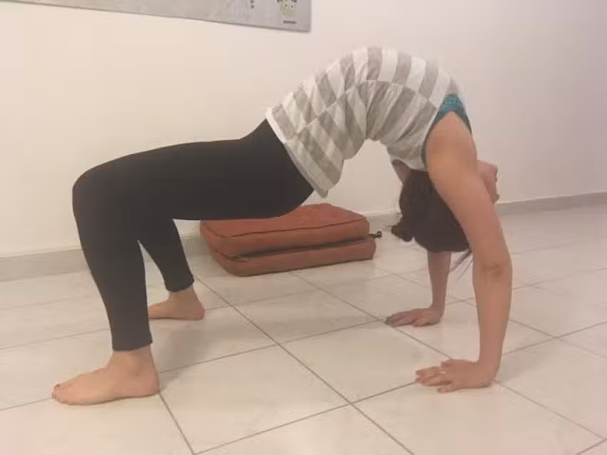 Clases de yoga, elongaci&oacute;n y acrobacia en tela Tati Leis